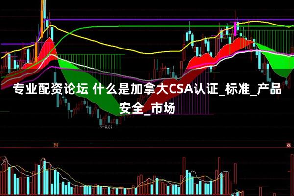 专业配资论坛 什么是加拿大CSA认证_标准_产品安全_市场